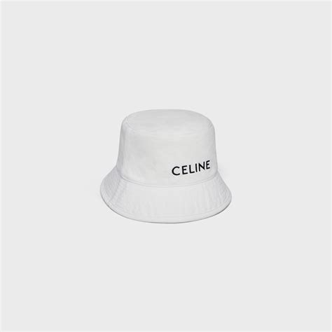 celine bucket hat in denim|CÉLINE Bucket Hat in Denim Optic White Size L.